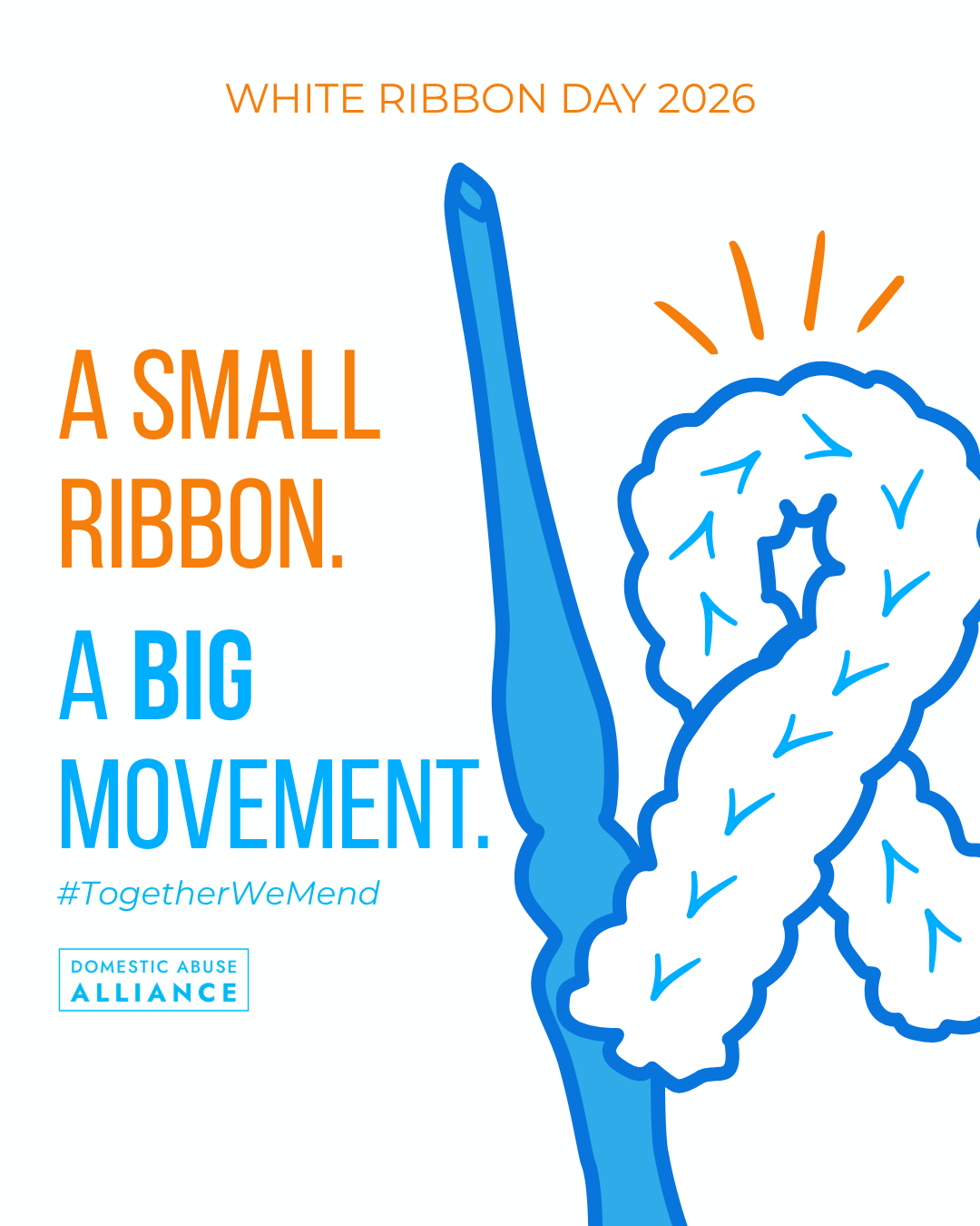 White Ribbon Day 2026 – A Small Ribbon, A Big Movement Graphic