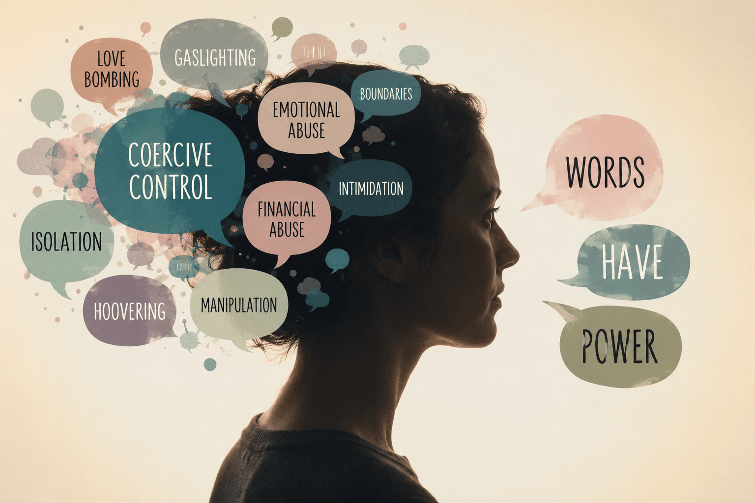 Understanding the Language of Abuse glossary explaining domestic abuse terms including coercive control, gaslighting and trauma bonds