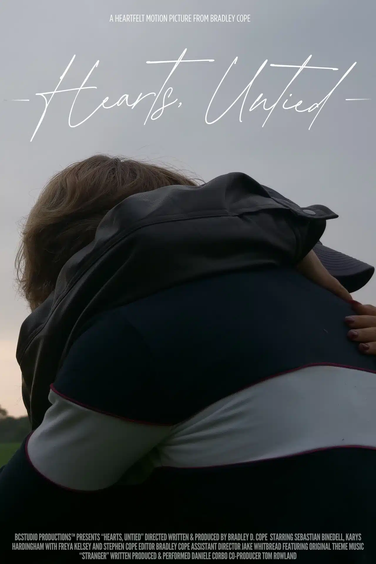 Hearts, Untied short film poster about domestic abuse against men and healthy relationships
